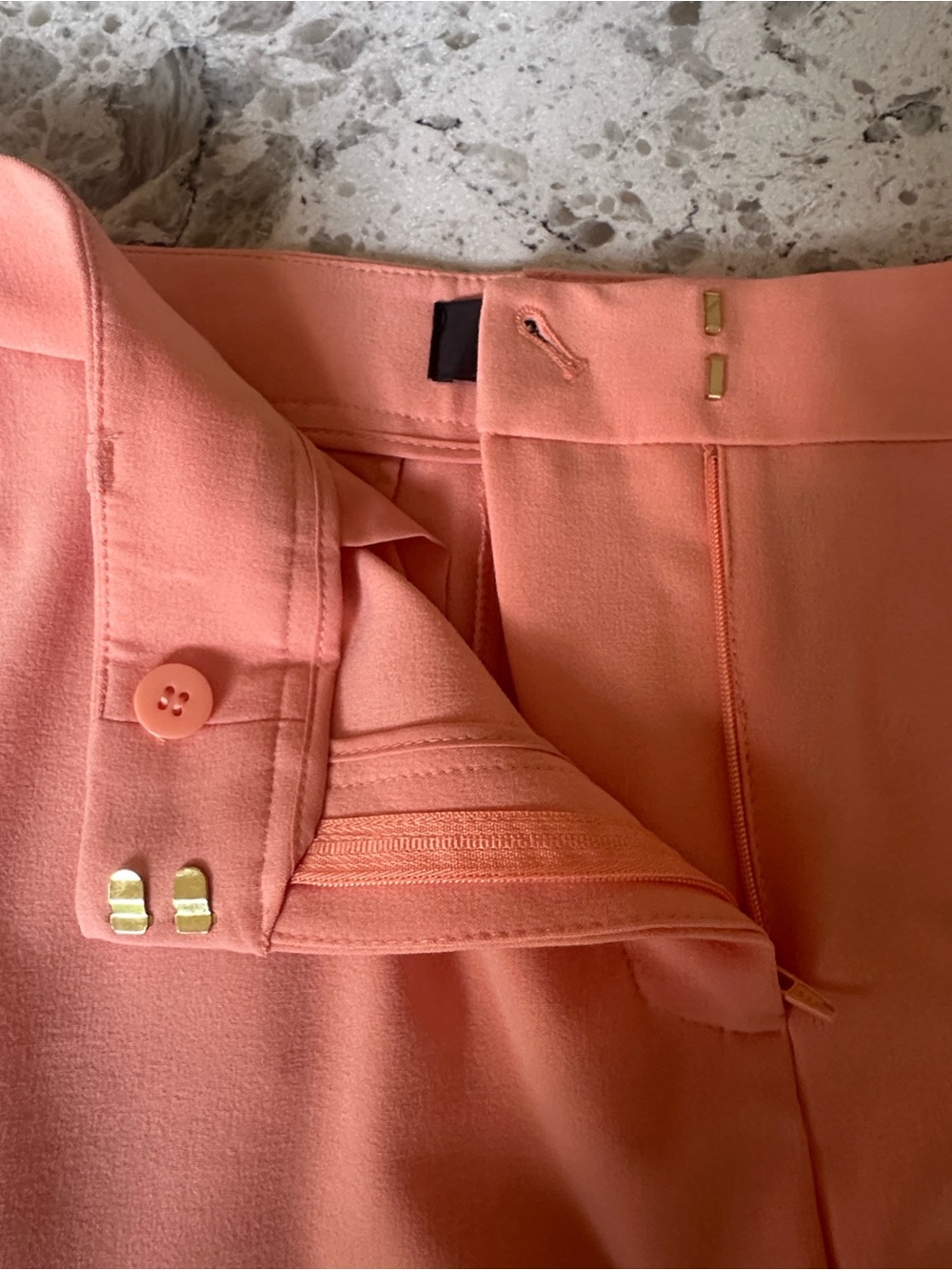 Tahari Peach Straight-Leg Dress Pants Trousers Size 10 - Picture 11 of 11